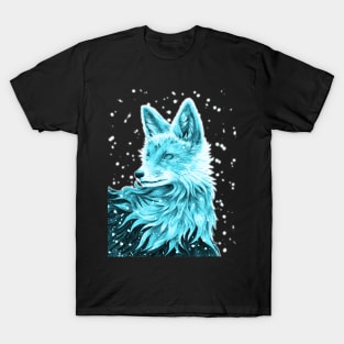 Blue Fox - The Snow Fox Kitsune T-Shirt